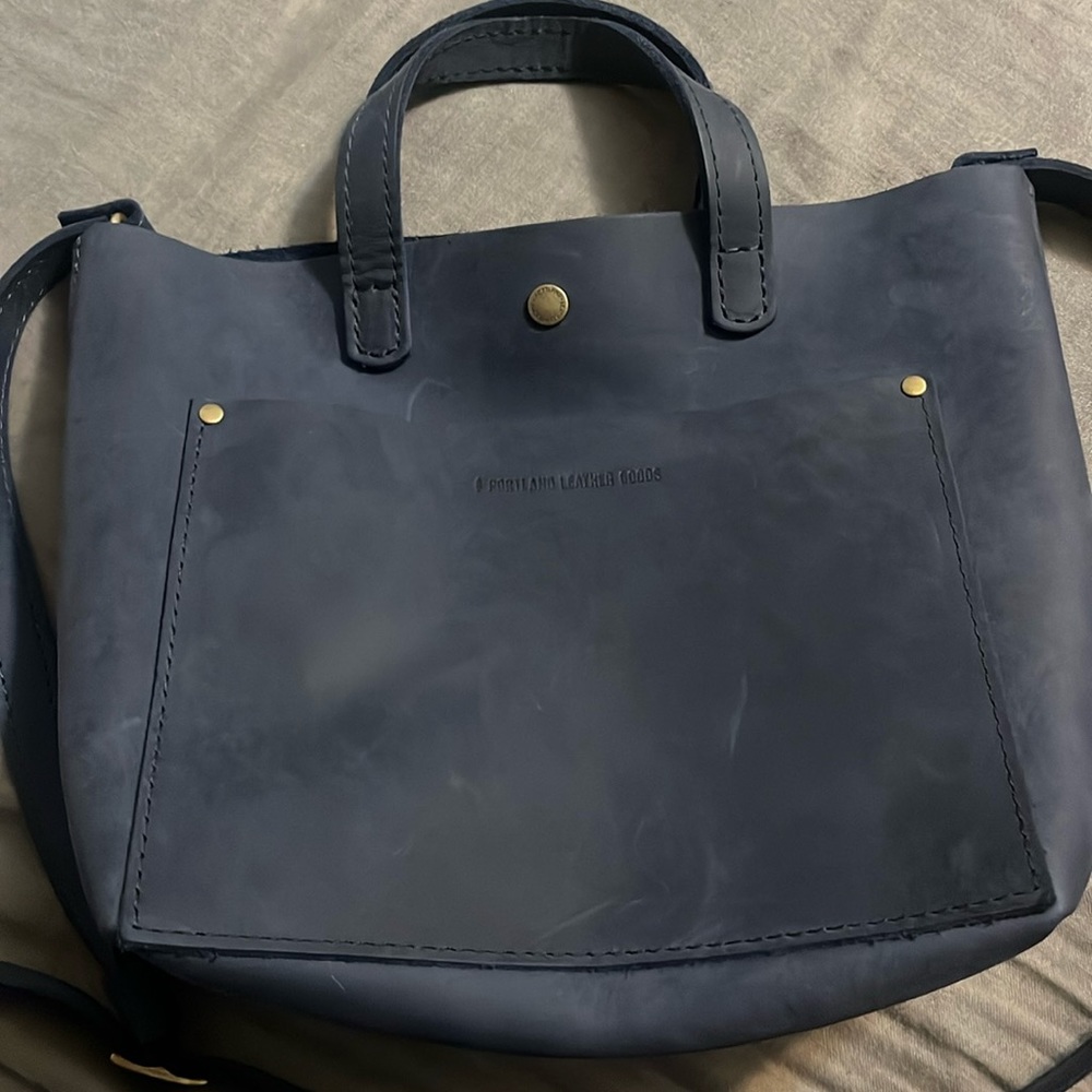 Portland Leather Mini Crossbody Tote Bag
